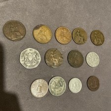 12 Old English Coins Penny’s