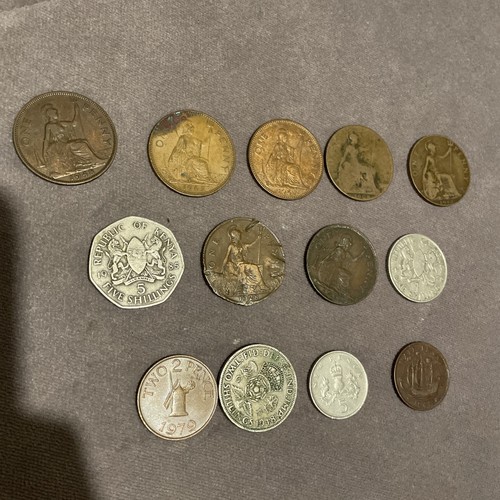 Old english coins - old,