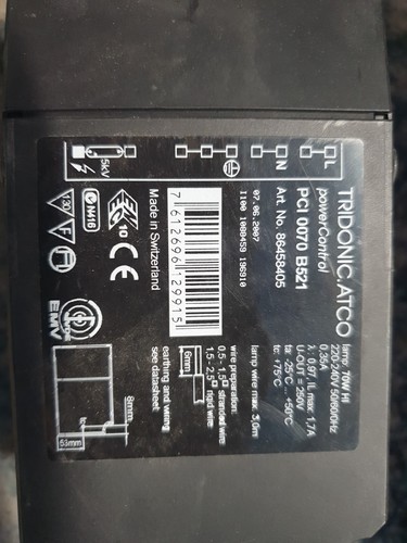 Tridonic electronic ballast - tridonic,