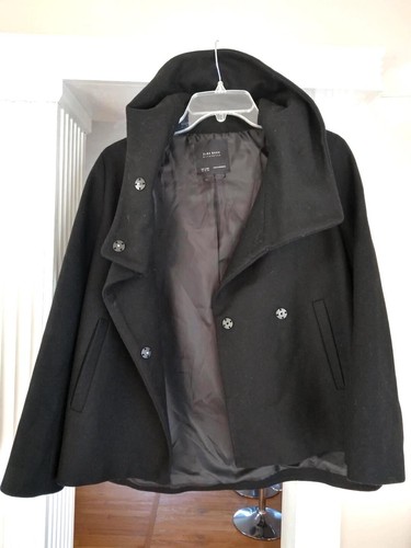 Zara basic outerwear black - zara,