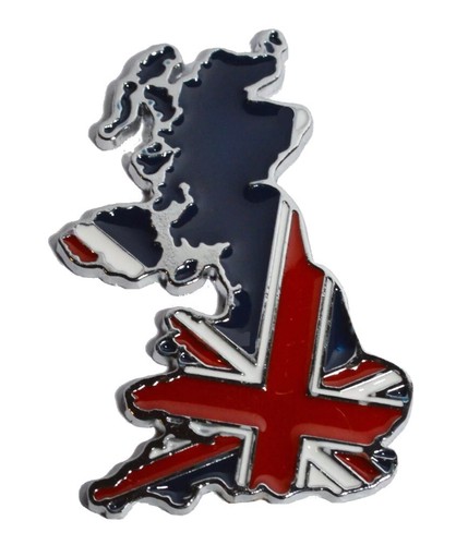 Union jack map badge - gb,