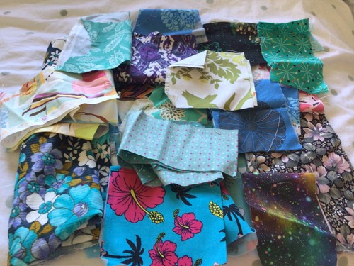 Fabric scrap bundle mainly - fabric,
