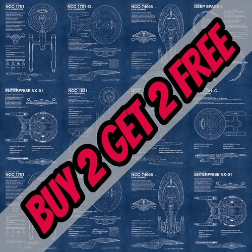 Star trek ship blue - ship, prints
