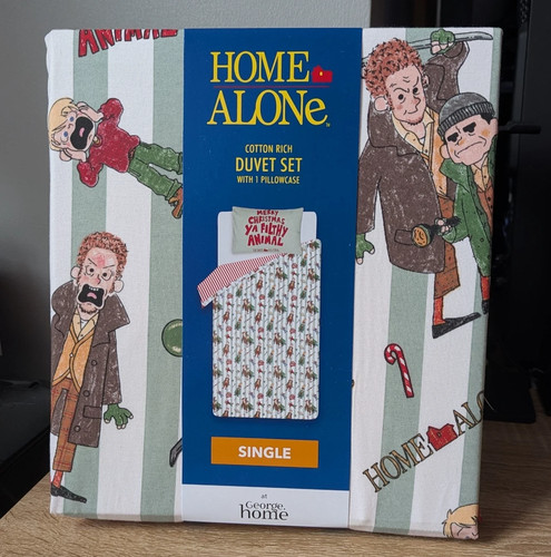 Home alone single duvet set - home,