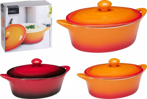 Small stoneware casserole dish - stoneware,