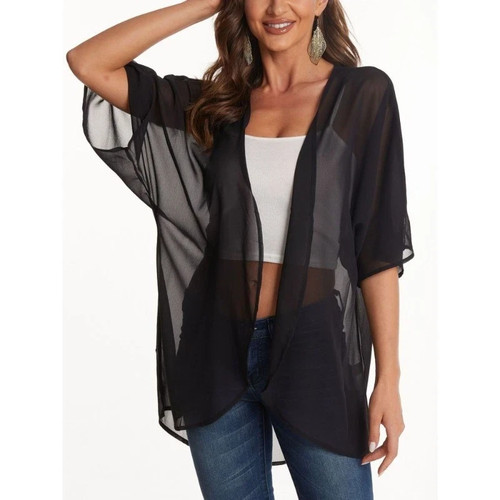 Women chiffon kimono cardigans - women,