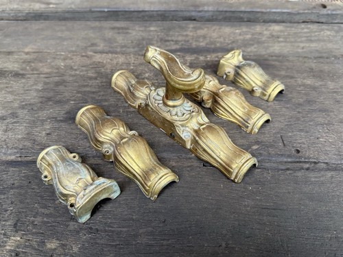Antique brass french cremone - antique,