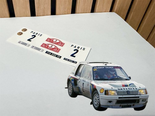 Decals for peugeot 205 - decals, 1/18