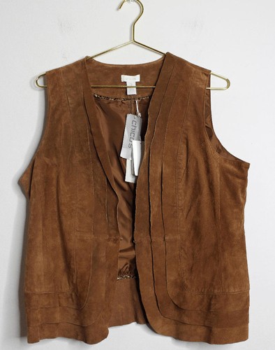 Nwt chicos brown suede hippie - nwt,