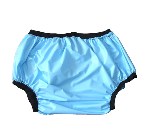 Pvc panties vinyl briefs blue - panties,