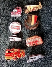 Fire engine Pin Badges Job lot