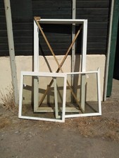 wooden double glazed sash windows 2130mm x 1220mm x 180mm