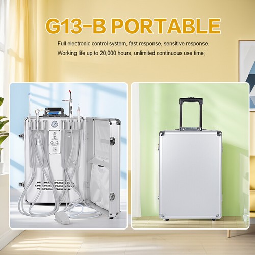 Portable dental unit oil - unit, oil-free