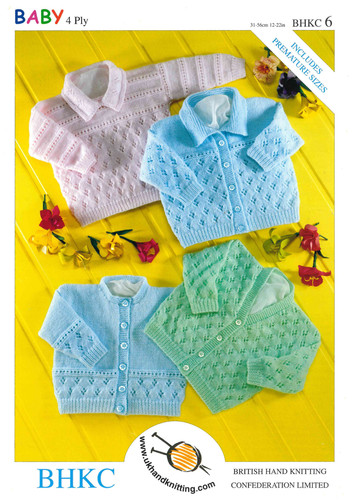 Bhkc baby knitting pattern 4 - 6,