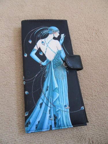Clinton art deco black wallet - clinton,