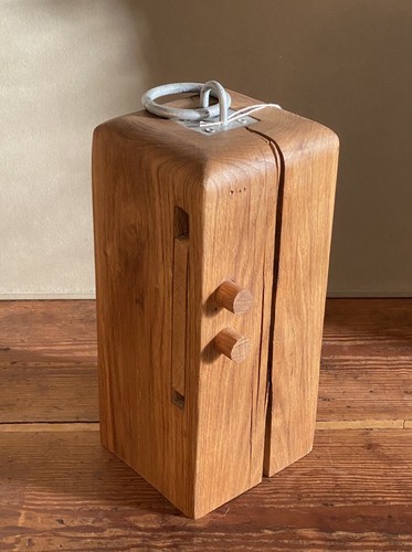 Solid oak door stop - stop, crafted