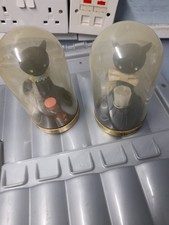 Avon Max Factor Pair Of Black Cats With Perfume Vintage