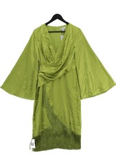 Coast Wrap Mini Dress in Green