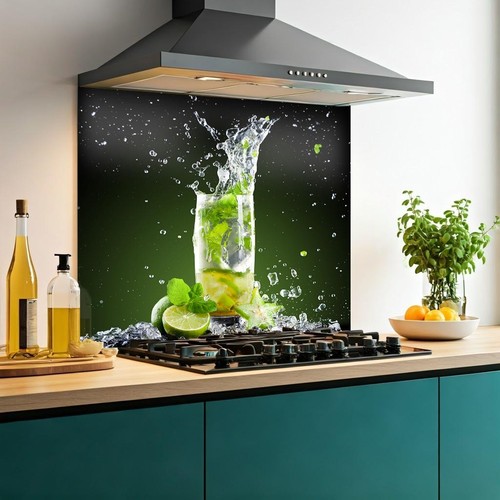 Printed glass kitchen - glass,