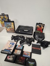 Sega Mega Drive Bundle Console Master System Converter 2 Controllers & 12 Games