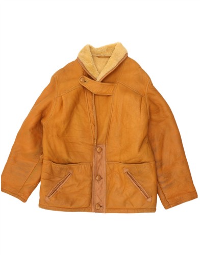 Vintage mens shearling jacket - mens,