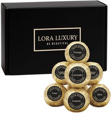 Lora Luxury Bath Bombs Gift Set –12pcs Shea & Cocoa Butter, Essential Oils, Gift