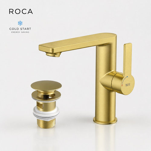 Roca targa brushed brass cold - brass,