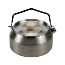 Camping Kettle Tea Kettle for over Fire Water Kettle Water Jug 1 L Stainless