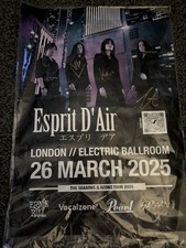 Esprit D Air Signed Poster Slightly Damaged