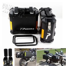 Aluminum 36L Motorcycle Side Box Tool Case Bag Sidecases For BMW R1200GS F800GS