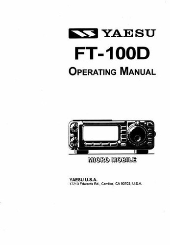 Yaesu 100d instruction - yaesu,
