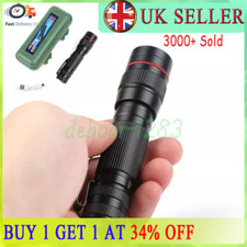 1200000LM USB Rechargeable LED Flashlight Super Bright Torch Tactical Lamp UK?