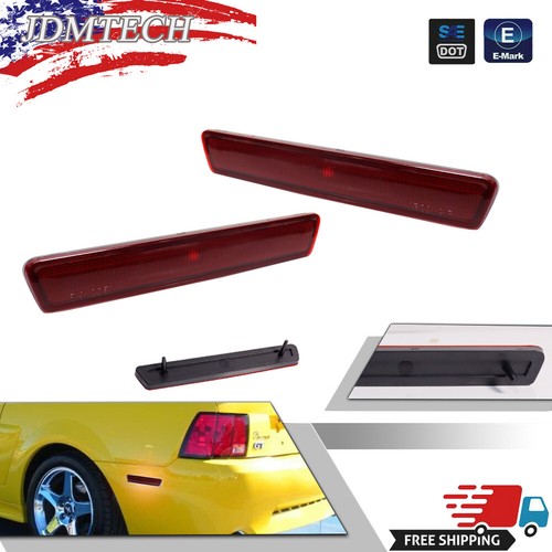 Red rear bumper side marker - red,