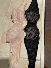 Maiden Form 36c Nude And Black Strapless Bras
