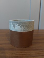 Concrete Plant Pot Small/succulent 6cm. Bronze Colour Design. Indoor.