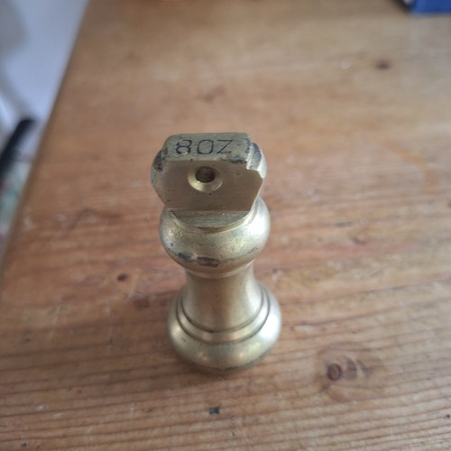 Vintage brass bell weight oz - vintage,