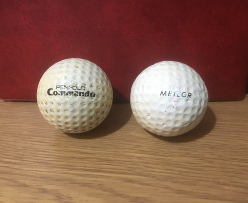 Vintage pair golf balls - pair, of