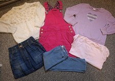 Girls' Next Joules Bundle: 4-5 Years, Dungaree Dress, T-shirt, Skirt, Jumper