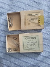 Vintage Coxson Hypodermic Needles Bundle England Medical Pharmaceutical