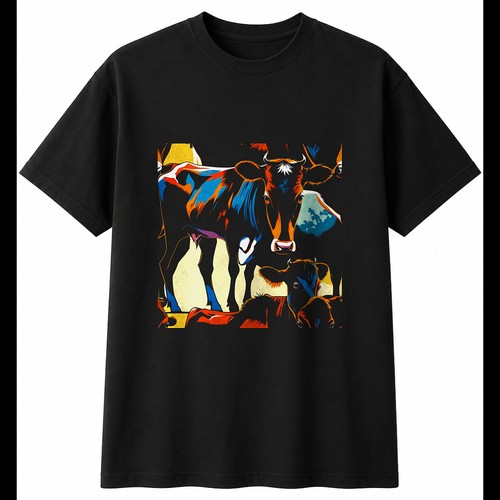 Fantasy art jersey cow with - jersey,