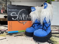 Rare SWEAR Alternative Platform Jetty Boots EU39 UK6 Blue and White