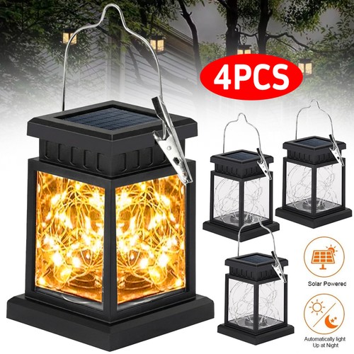 4pcs solar powered led lantern - 4pcs,