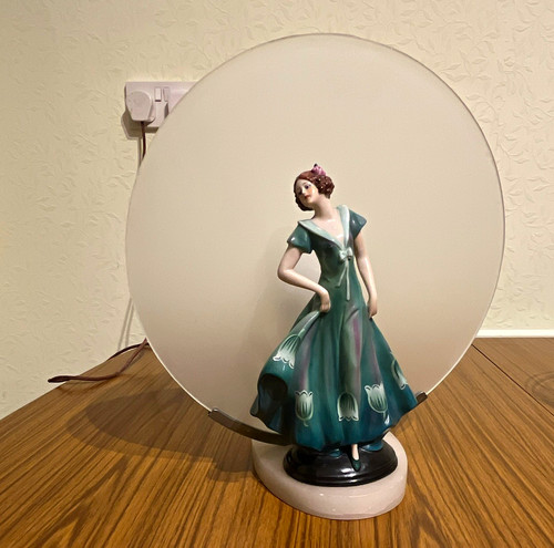 Art deco table lamp - table,