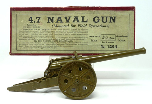Vintage britains naval gun - vintage,