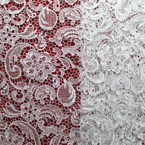 Floral lace embroidery - 36",