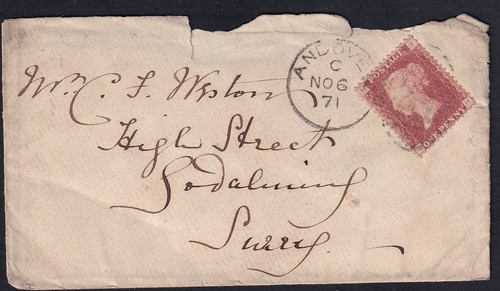 1871 penny red cover - qv,