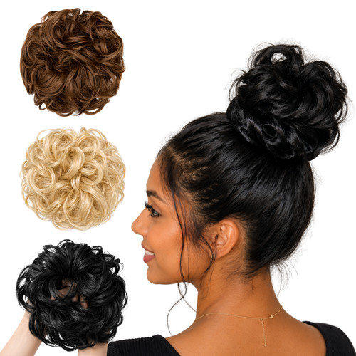 Messy bun hair piece for - messy,