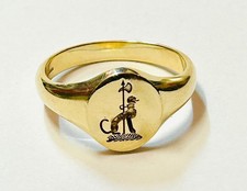 9ct solid gold greyhound - “9ct,