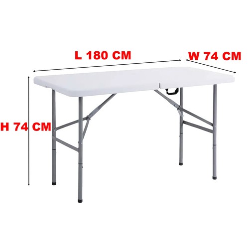 6ft folding trestle table - folding,