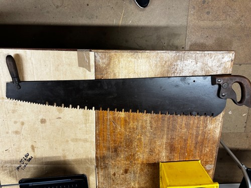 Disston timber pit - /, saw